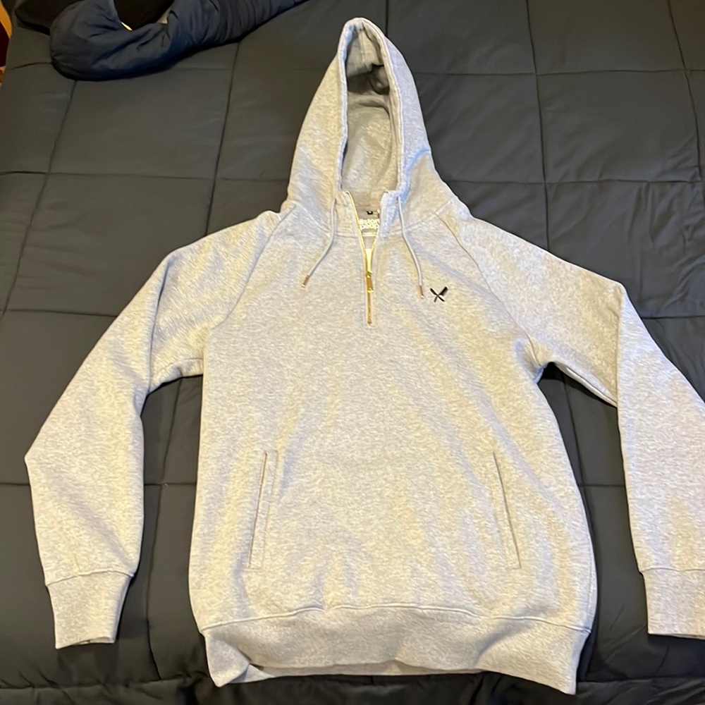 Distorted People XL Gray Hoodie- LIKE NEW